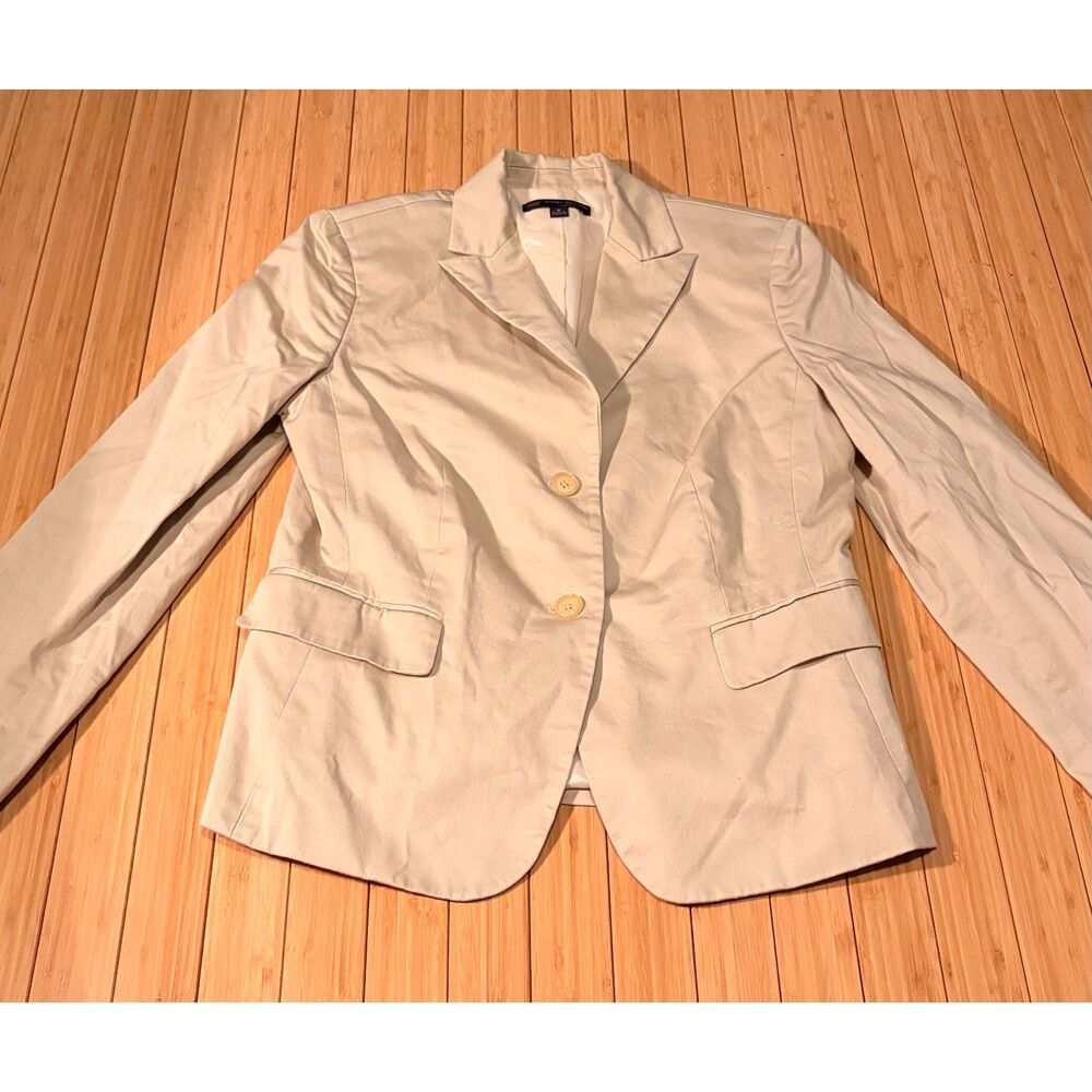 Brooks Brothers 346 Women’s Size 8 Beige Two-Button Stretch Blazer